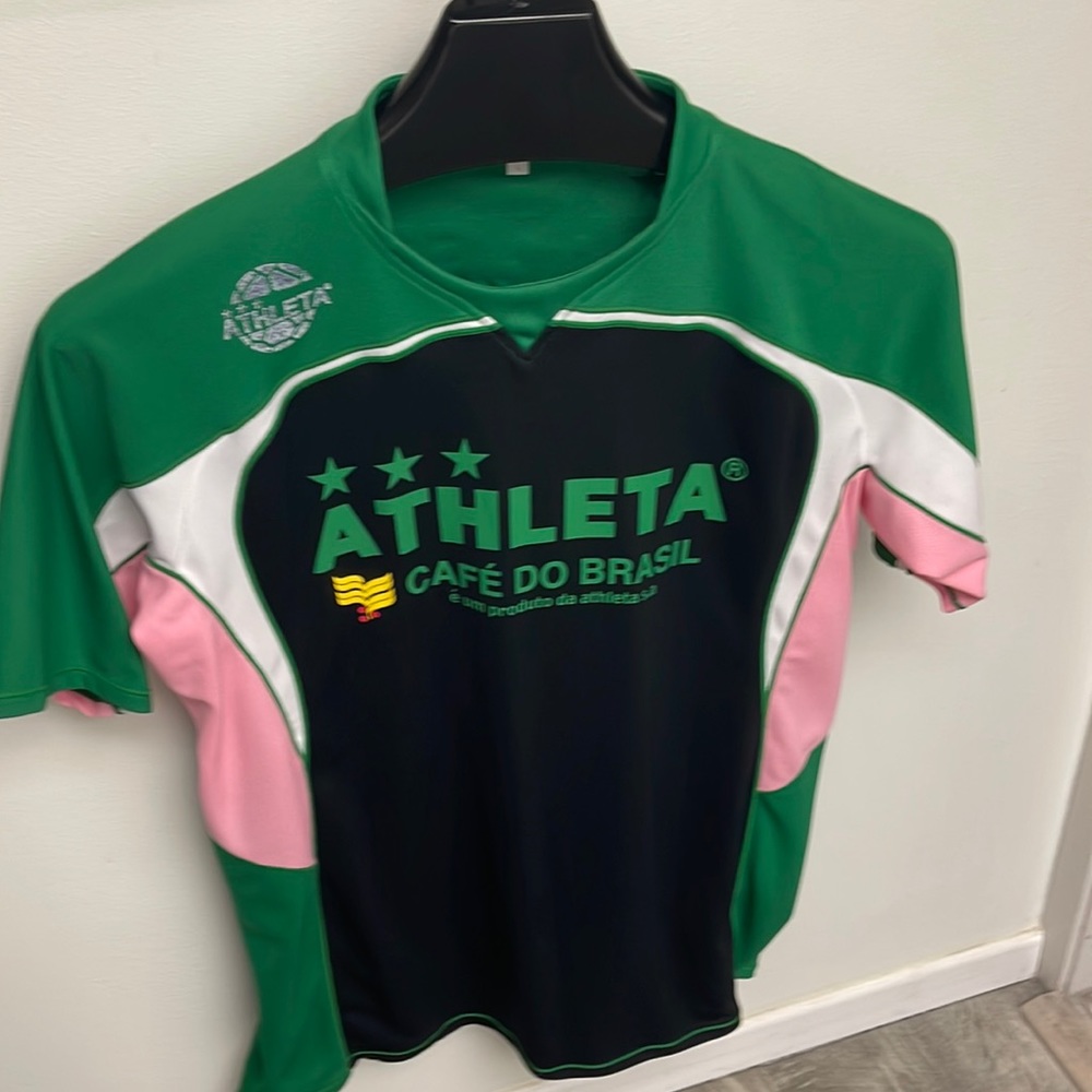 Mens  vintage Brazil soccer T-shirt by Athleta